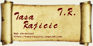 Tasa Rajičić vizit kartica